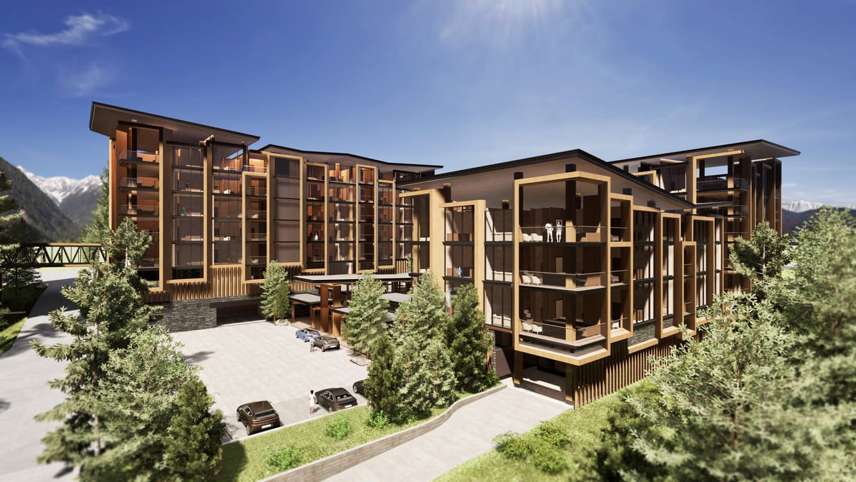 Peak Mammoth – rendering of the Mammoth Lakes North Village development.