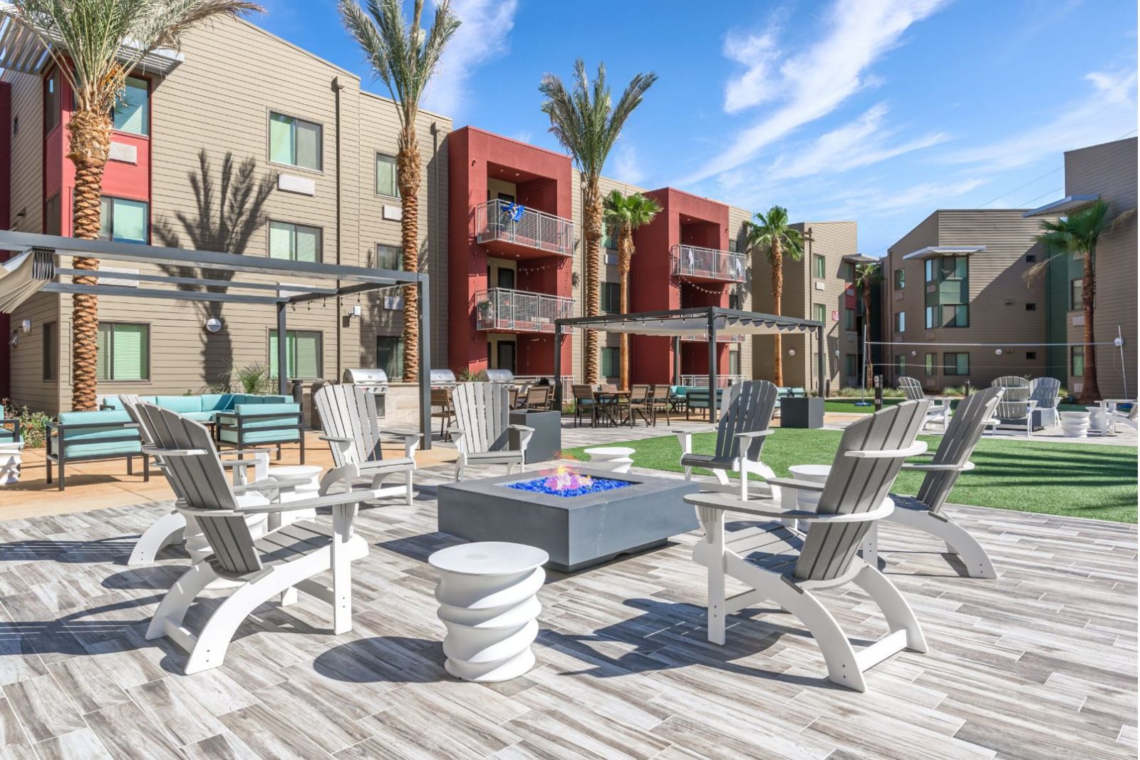 Merced Station – completed 270-unit, 945-bed student-housing development at UC Merced.