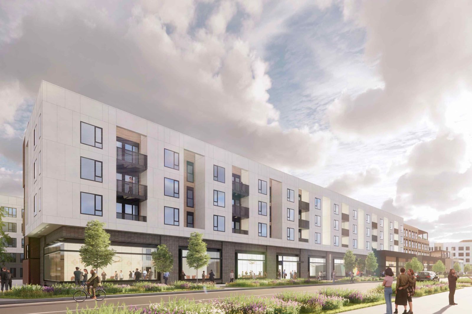 Scholars Vista – rendering of the student-housing development adjacent to UC Merced in the University Vista community.