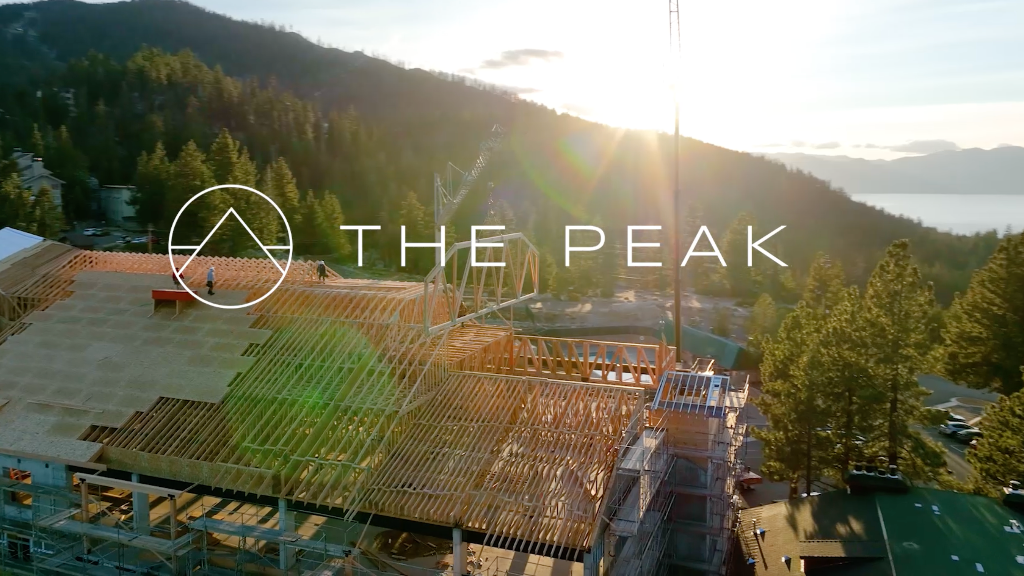 Play The Peak project film – poster image of the luxury condominium development at Lake Tahoe.